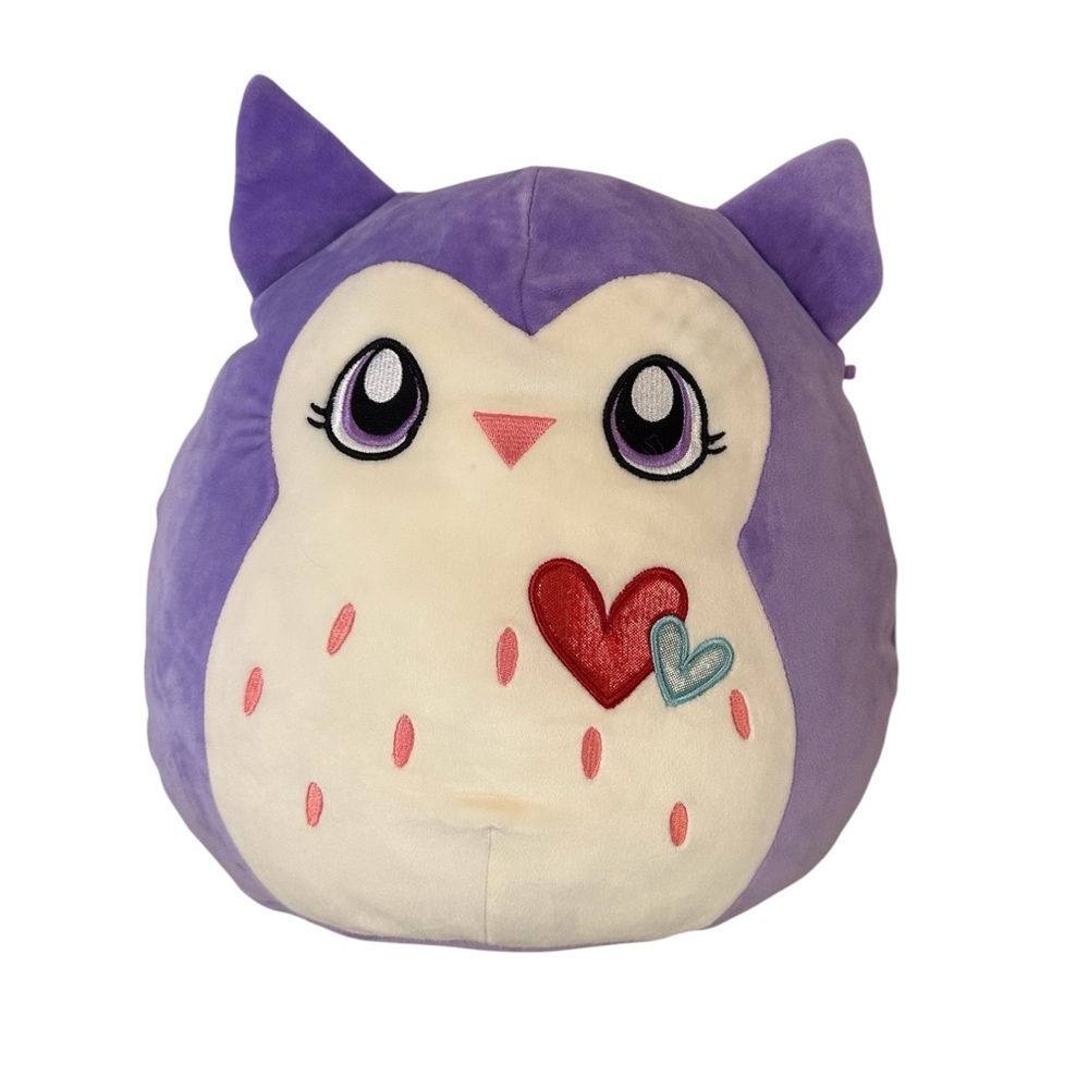 Squishmallow 12“ Lavender Purple Owl Harriet Valentine 2020 Kellytoy Plush